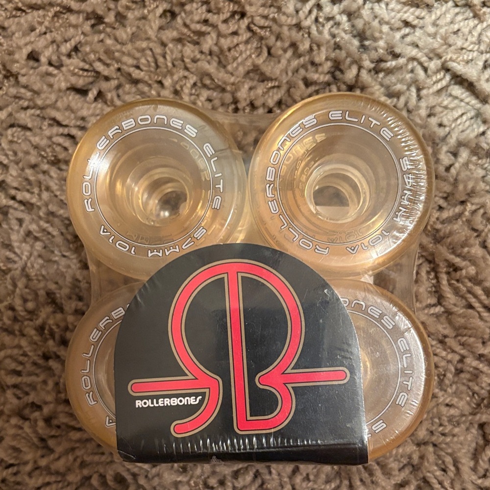 Rollerbones Elite 57mm Wheels 101A - Clear 8 Pack